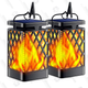 2 Pack Outdoor Flickering Flame Solar Lantern | $24 | Use code N9DB7J43